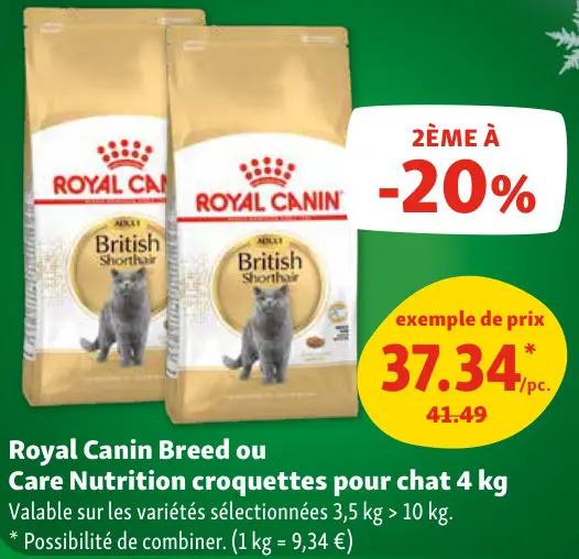 Offre: Croquettes pour chat 4 kg