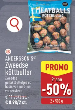 Offre: ANDERSSON'S® Zweedse köttbullar