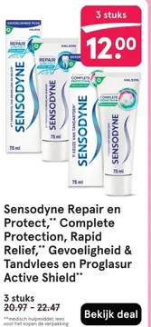 Aanbieding: Sensodyne Repair en Protect, Complete Protect