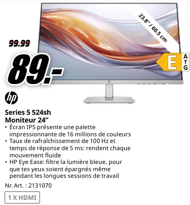 Offre: Series 5 524sh Moniteur 24"