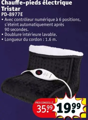 Offre: Chauffe-pieds électrique