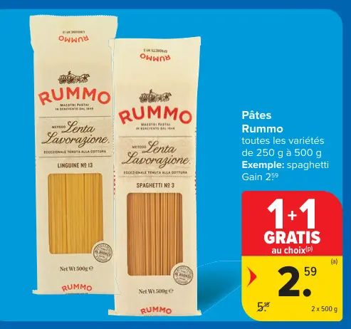 Offre: Pâtes
