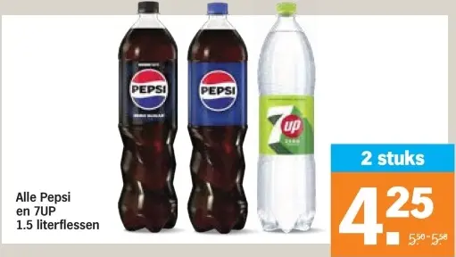 Aanbieding: Pepsi en 7UP