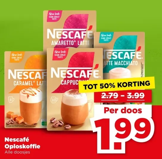 Aanbieding: Nescafé Oploskoffie