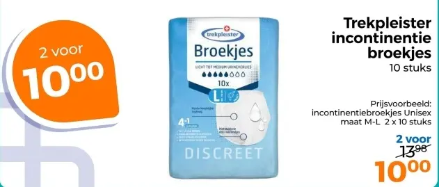 Aanbieding: incontinentie broekjes