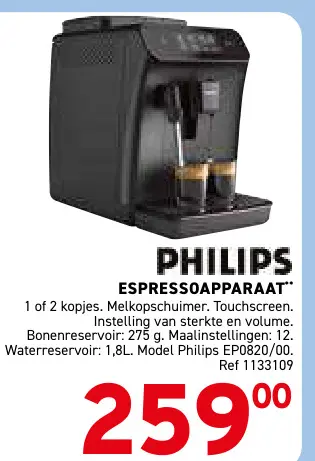 Promotie: Espressoapparaat