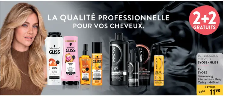 Offre: Les soins cheveux Syoss et Gliss