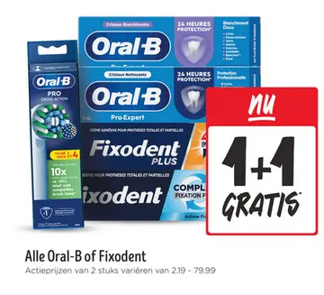 Aanbieding: Alle Oral-B of Fixodent