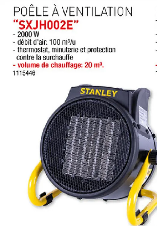 Offre: Poêle à ventilation sxjh002e