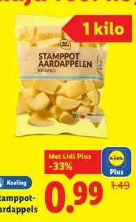 Aanbieding: Stamppot aardappelen kruimig