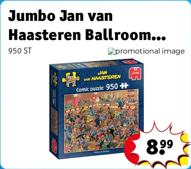 Aanbieding: Jan van Haasteren Ballroom... Comic Puzzle