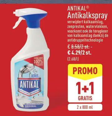 Promotie: Antikalkspray