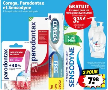 Offre: Corega, Parodontax et Sensodyne