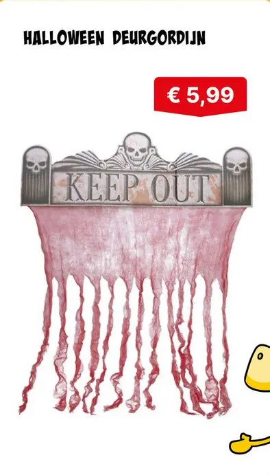 Aanbieding: Halloween deurgordijn