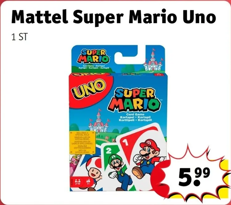 Aanbieding: Super Mario Uno