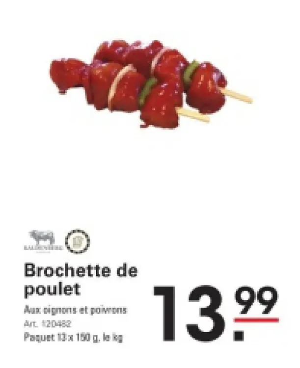 Offre: Brochette de poulet