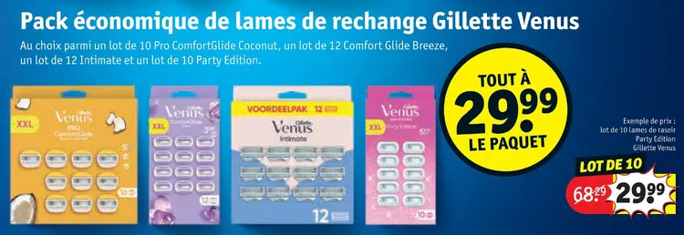 Offre: Pack économique de lames de rechange Gillette Venus
