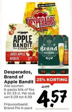 Aanbieding: Desperados, Brand of Apple Bandit