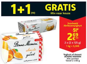 Aanbieding: Yoghurt of dessert