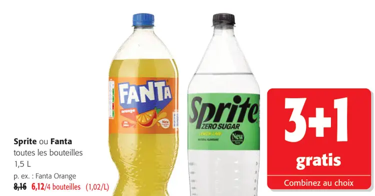 Offre: Sprite ou Fanta