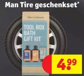 Promotie: Man Tire geschenkset