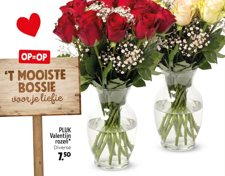 Aanbieding: Valentijn rozen