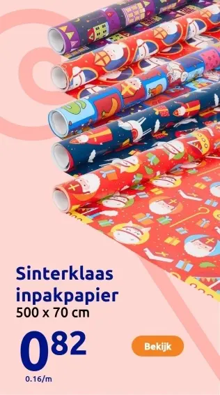 Aanbieding: Sinterklaas inpakpapier
