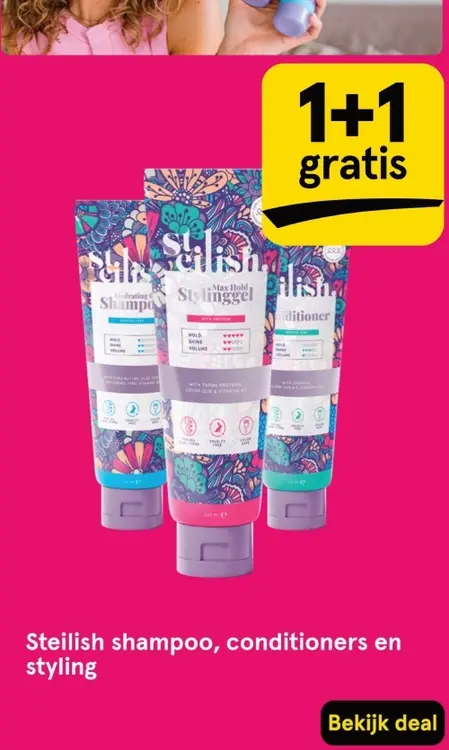 Aanbieding: Steilish shampoo, conditioners en styling