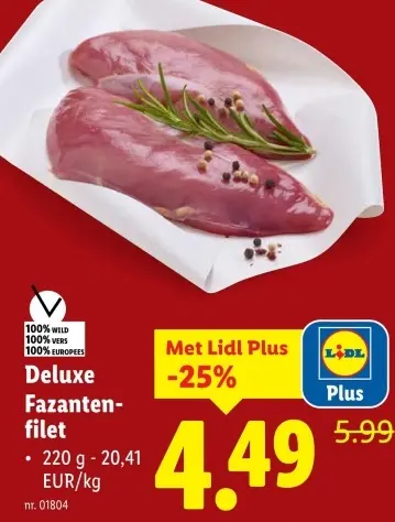 Promotie: Fazantenfilet