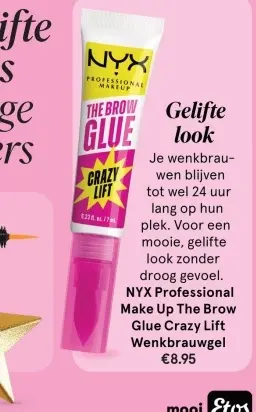 Aanbieding: NYX Professional Make Up The Brow Glue Crazy