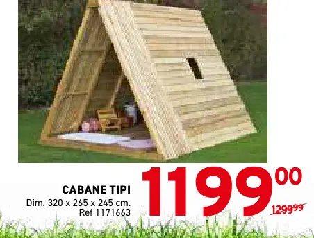 Offre: Cabane tipi