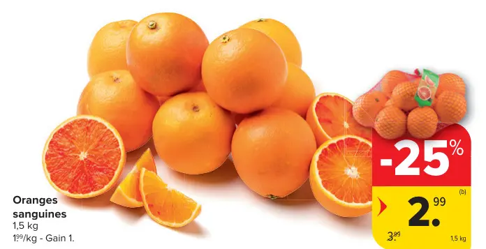 Offre: Oranges sanguines