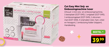 Aanbieding: Cut Easy Mini Snij- en Embossingmachine Ivoor