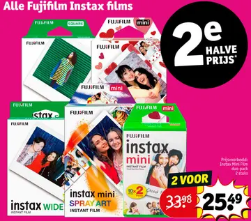Aanbieding: Alle Fujifilm Instax films