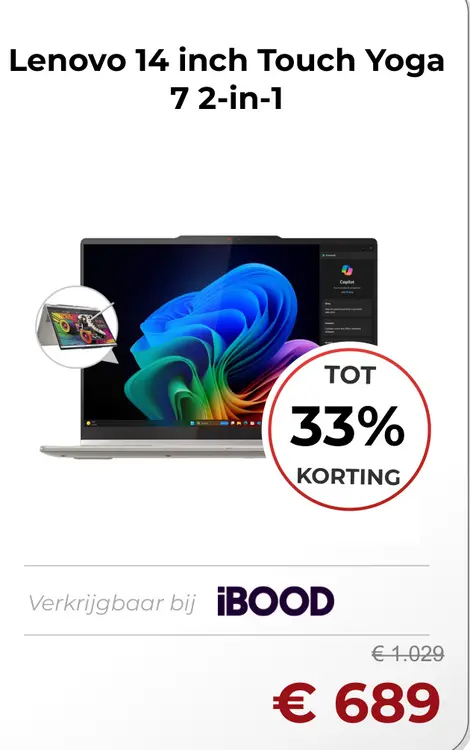 Aanbieding: Lenovo 14 inch Touch Yoga 7 2-in-1