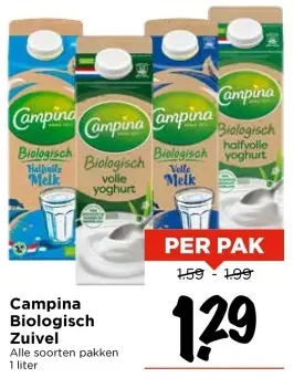 Aanbieding: Campina Biologisch Zuivel
