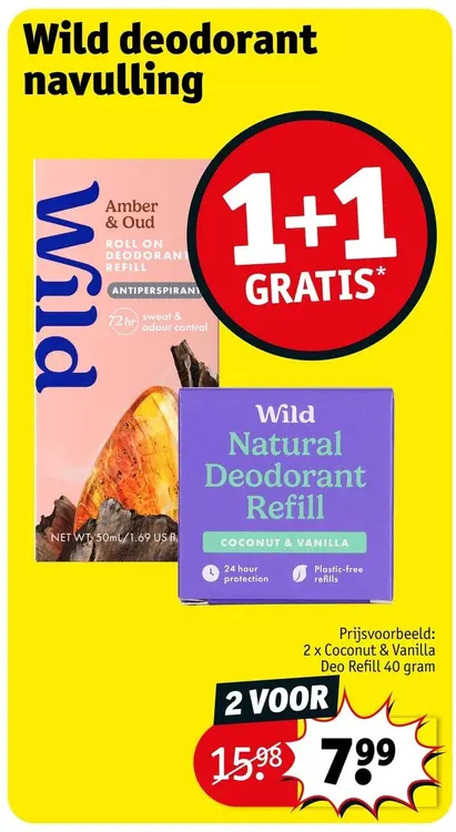 Promotie: Wild deodorant navulling