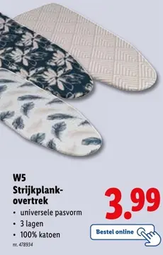 Aanbieding: Strijkplank-overtrek