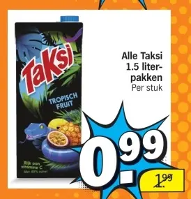Aanbieding: Alle Taksi 1.5 literpakken
