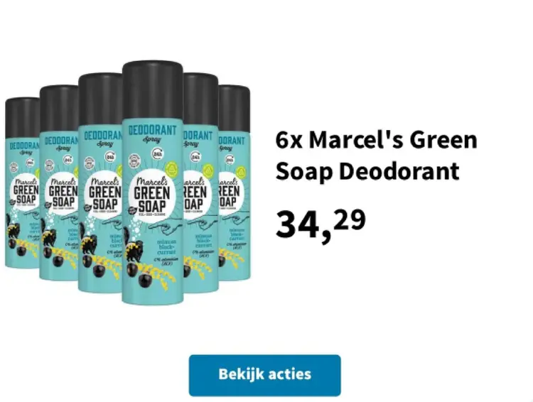 Aanbieding: Marcel's Green Soap Deodorant
