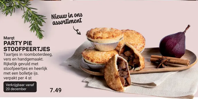 Aanbieding: Party pie stoofpeertjes