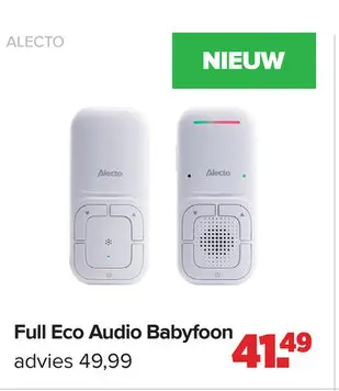 Aanbieding: Full Eco Audio Babyfoon