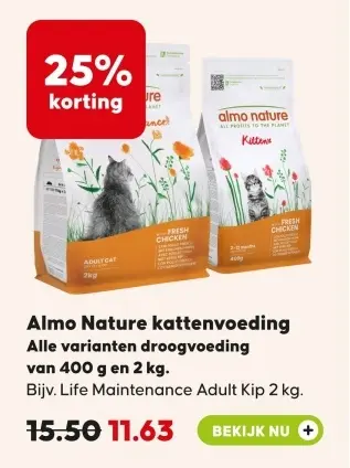 Aanbieding: Almo Nature kattenvoeding