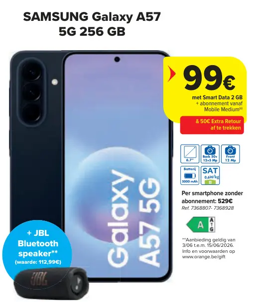 Promotie: Galaxy A57 5G