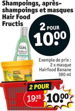 Offre: Shampoings, après-shampoings et masques Hair 