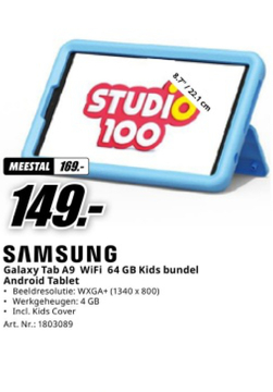 Aanbieding: SAMSUNG Galaxy Tab A9 WiFi 64 GB Kids bundel 