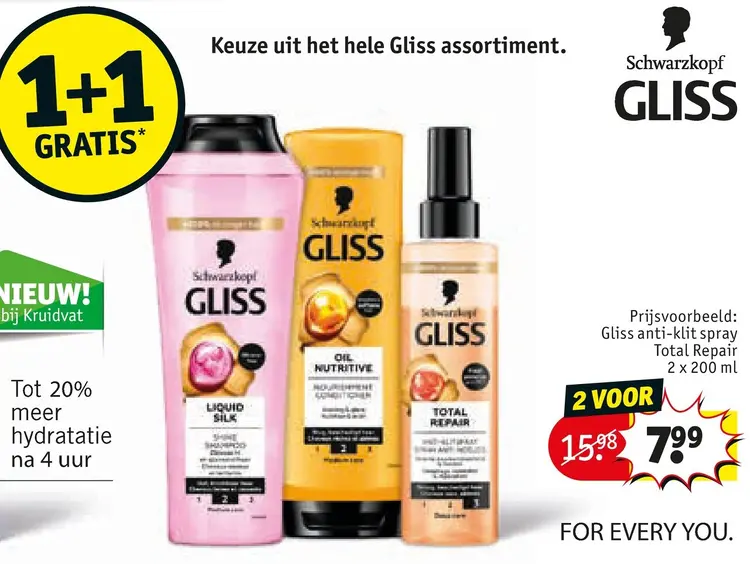 Aanbieding: Gliss anti-klit spray Total Repair