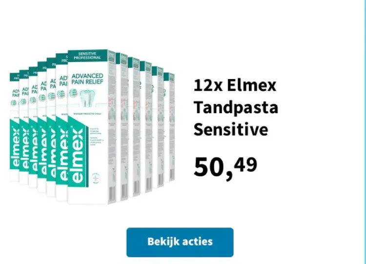 Promotie: Tandpasta Sensitive