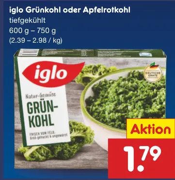 Aanbieding: Grünkohl oder Apfelrotkohl