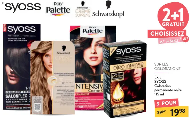 Offre: Coloration permanente noire